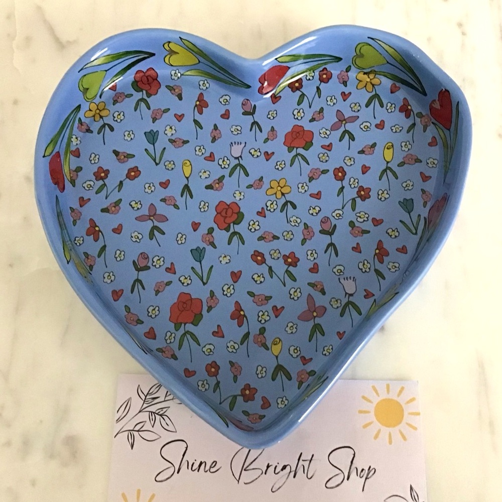 Anthropologie Mud Fairy Trinket Dish Jewelry Tray Glazed Stoneware New In Box - Picture 9 of 11